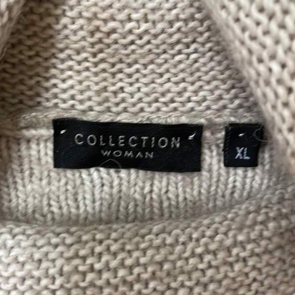 Collection Woman Beaded Wool Alpaca Blend Turtleneck - Picture 3 of 6